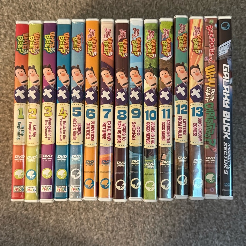 What’s In the Bible DVD Complete 1-13 Collection & Extras / 15 Kids DVDs
